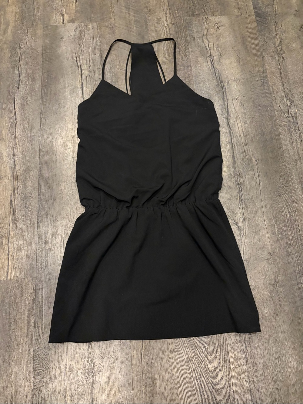 Haute Hippie Black Halter Mini Dress